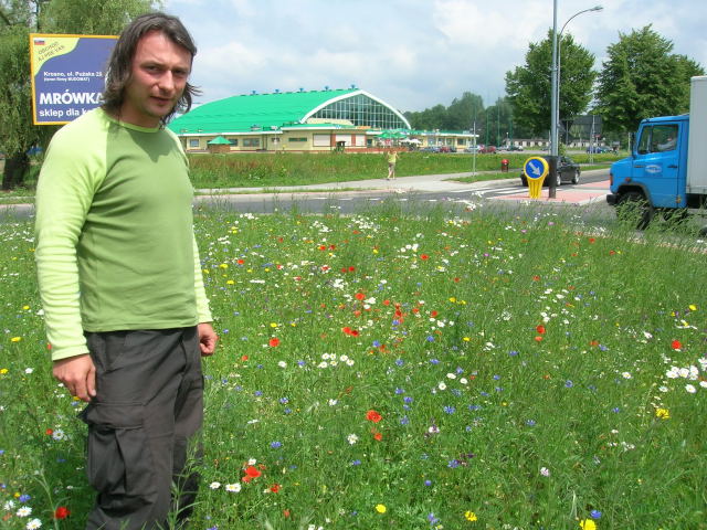 rondo w Krośnie w lipcu 2005